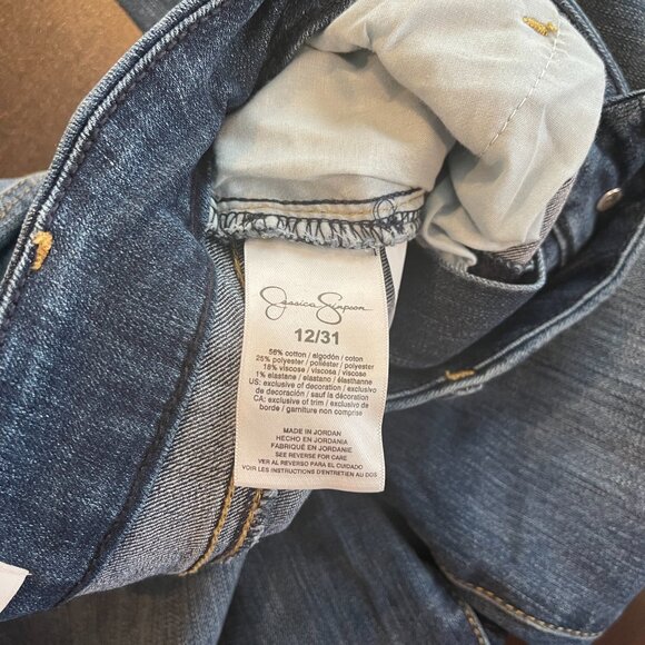 Jessica Simpson High Rise Skinny Jeans Size 12 - Picture 3 of 6